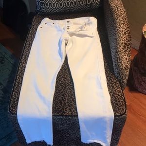 Skinny Levi’s 501 white in perfect conditions